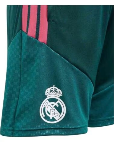ADIDAS PANTALON CORTO REAL MADRID 26-27 TIRO26 COMPETITION TRAINING EN VERDE PARA NINOS UNISEX AURORA IVY