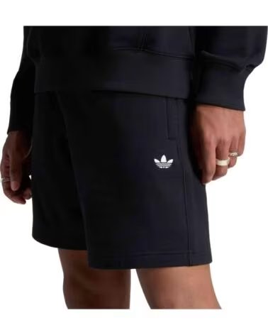 ADIDAS PANTALONCINI TREFOIL ESSENTIALS FLEECE UOMO NERO BLACK