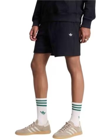 ADIDAS PANTALONCINI TREFOIL ESSENTIALS FLEECE UOMO NERO BLACK