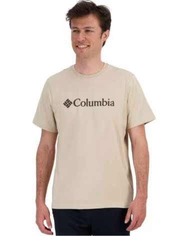 COLUMBIA MAGLIETTA CSC BASIC LOGO TEE BEIGE UOMO
