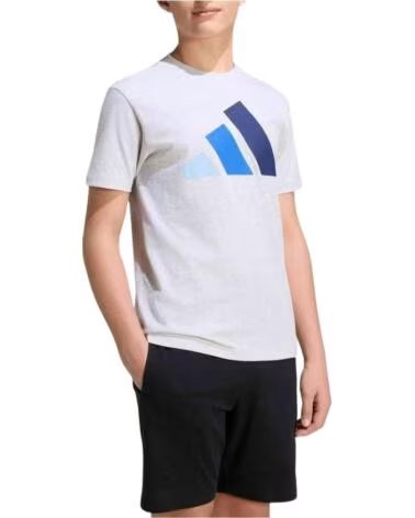 ADIDAS T-SHIRT MANICA CORTA ESSENTIALS BAMBINI UNISEX LIGHT GREY HEATHER