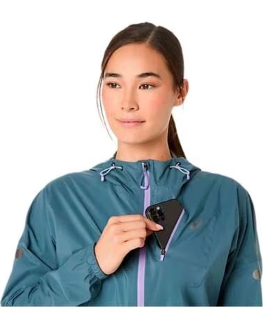 ASICS CHAQUETA CORTAVIENTOS RUNNING MUJER 2012D202-021 IRONCLAD