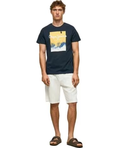 PEPE JEANS CAMISETA MANGA CORTA CON ESTAMPADO GRÁFICO AZUL