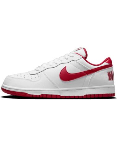 NIKE ZAPATILLAS BIG LOW URBANAS BLANCO Y ROJO