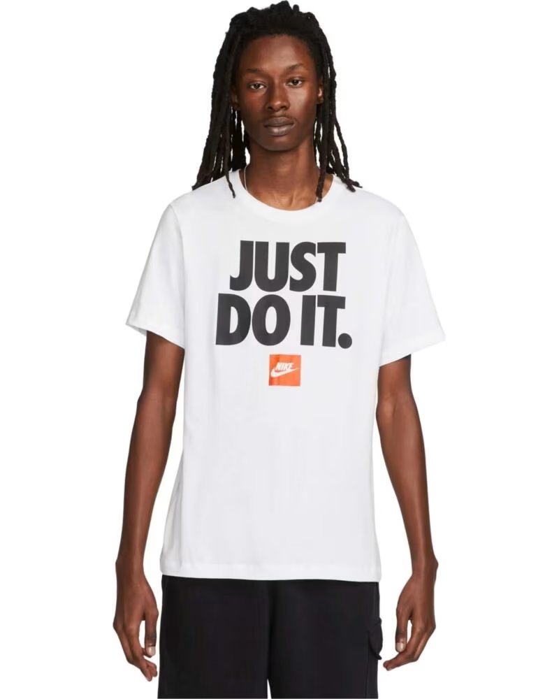 NIKE T-SHIRT JUST DO IT DZ2989-100 BLANC MULTICOLOR