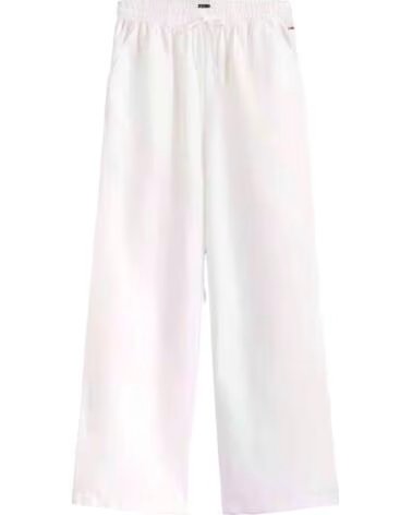 TOMMY HILFIGER PANTALONI LUNGHI DONNA DW0DW20352YBL ECRU