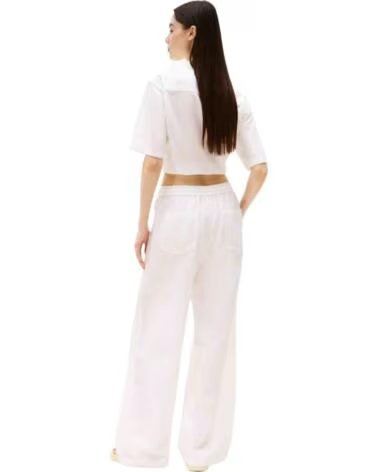TOMMY HILFIGER PANTALONI LUNGHI DONNA DW0DW20352YBL ECRU
