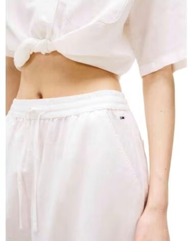 TOMMY HILFIGER PANTALONI LUNGHI DONNA DW0DW20352YBL ECRU