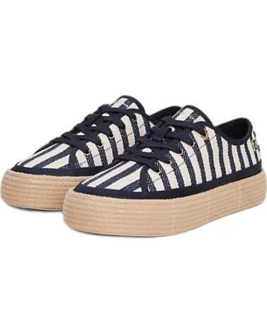 TOMMY HILFIGER FW0FW086460GZ ITACHA STRIPES DAMEN SNEAKER SPACE BLUE