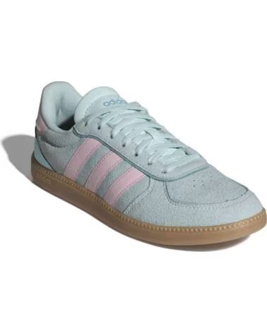 BASKETS ADIDAS BREAKNET SLEEK BLEU CIEL ET ROSE AVEC SEMELLE CARAMEL VARIOS COLORES
