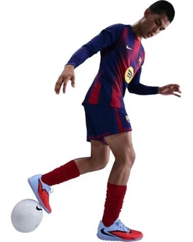 NIKE CAMISETA DE FUTBOL HJ4674-455 EN AZUL PARA NINOS SHORT 1ª-4648