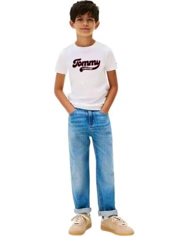 TOMMY HILFIGER KURZARM-T-SHIRT KB0KB10118YBR WEISS WHITE