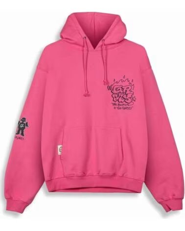 GRIMEY FELPA CON CAPPUCCIO GCH63127 FUXIA