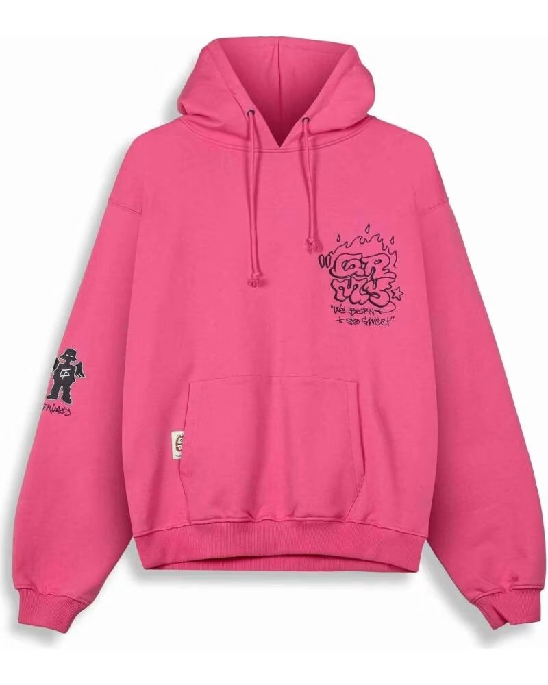 GRIMEY FELPA CON CAPPUCCIO GCH63127 FUXIA