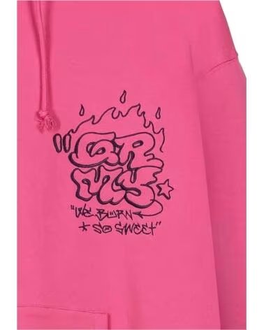 GRIMEY FELPA CON CAPPUCCIO GCH63127 FUXIA