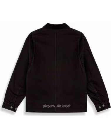 GRIMEY GIACCA TESSILE NERA STILE URBANO NEGRO