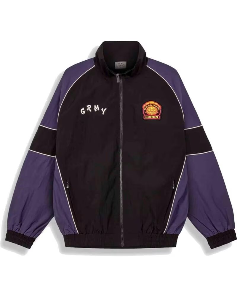 GRIMEY CHAQUETA DE CHANDAL GTJJ198-BLK EN MORADO PARA UNISEX BLACK