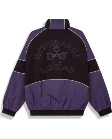 GRIMEY CHAQUETA DE CHANDAL GTJJ198-BLK EN MORADO PARA UNISEX BLACK