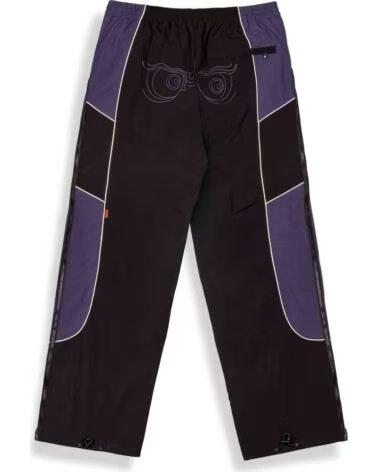 GRIMEY PANTALONI DELLA TUTA SHANGHAI LORDS NERO E VIOLA NEGRO