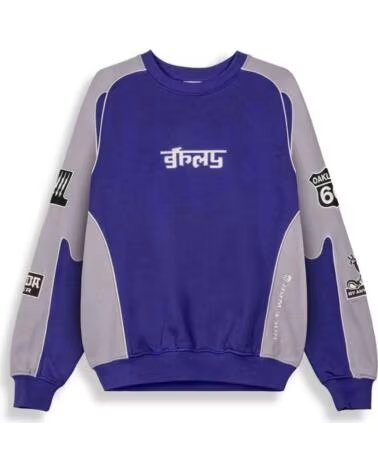 GRIMEY SUDADERA GSW65336 EN MORADO PARA UNISEX AZUL