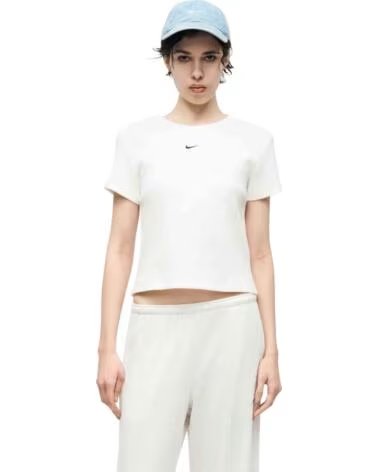 NIKE T-SHIRT A MANICHE CORTE HV4994-100 WHITE