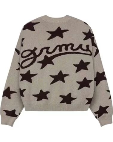 GRIMEY CARDIGAN GNKG194 À MOTIF ÉTOILES BEIGE