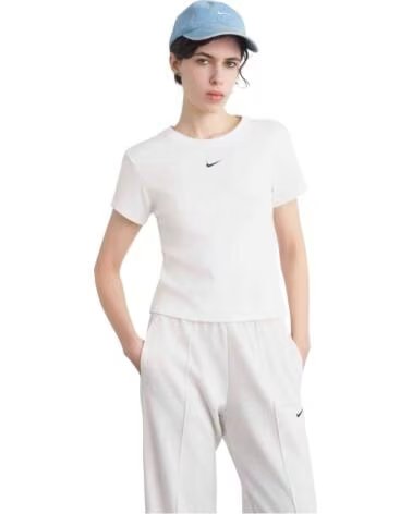 NIKE T-SHIRT A MANICHE CORTE HV4994-100 WHITE