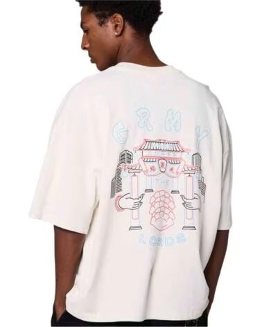 GRIMEY T-SHIRT GABT770-OWHT À MANCHES COURTES BLANCO