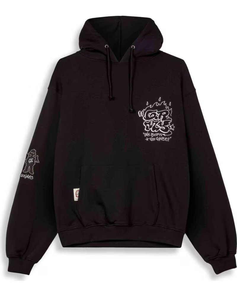 GRIMEY SWEAT À CAPUCHE GCH631-BLK BLACK