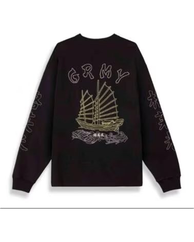 GRIMEY SUDADERA GLS771-BLK EN NEGRO PARA UNISEX BLACK