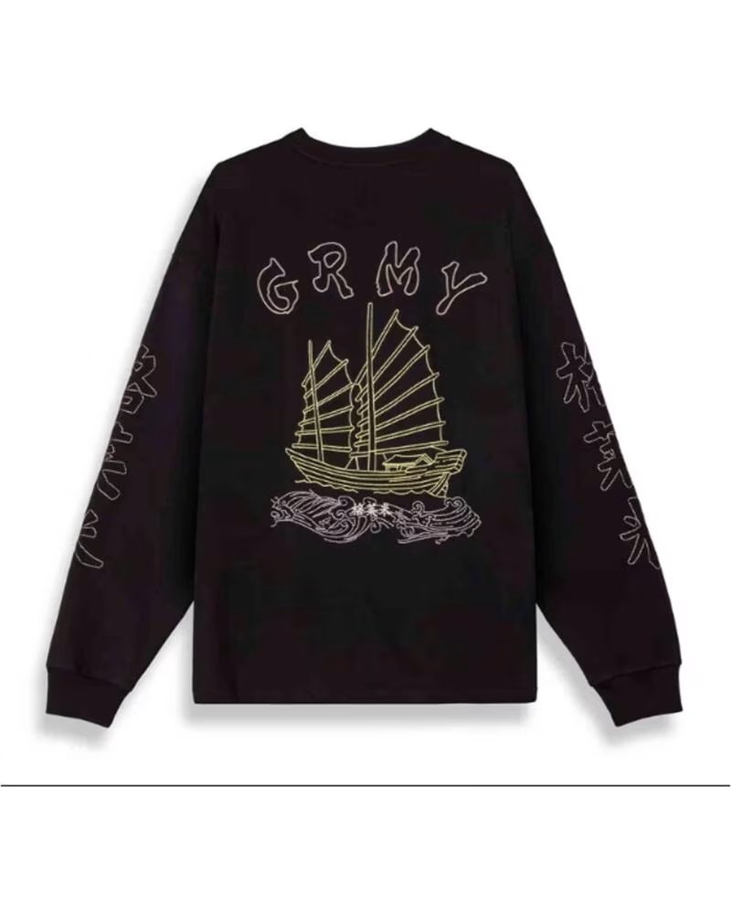 GRIMEY SUDADERA GLS771-BLK EN NEGRO PARA UNISEX BLACK