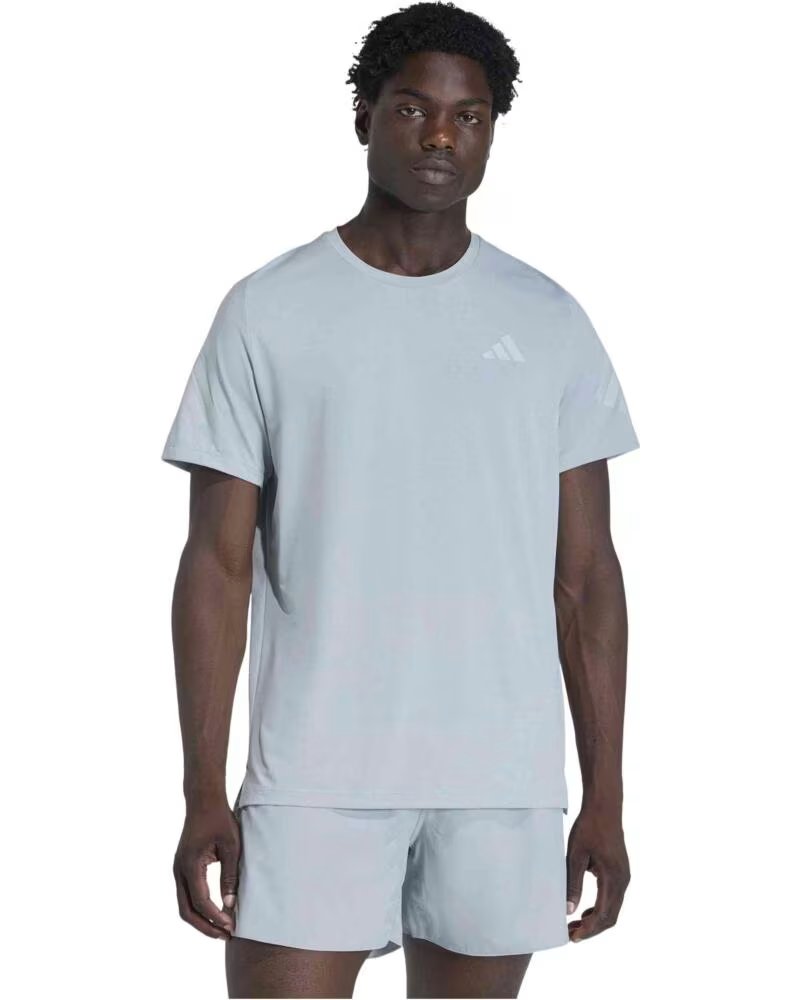 ADIDAS T-SHIRT JZ7691 A MANICHE CORTE DA UOMO IN BLU CORTA