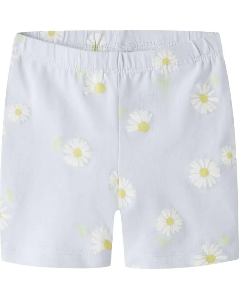 NAME IT PANTALONCINI CORTI CON STAMPA FLOREALE PER NEONATI CELESTE