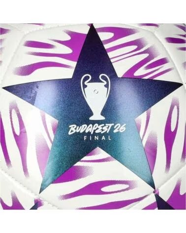 ADIDAS BOLA DE FUTEBOL JX9093 CHAMPIONS LEAGUE FINAL BUDAPEST 26 WHITE-SHOPUR