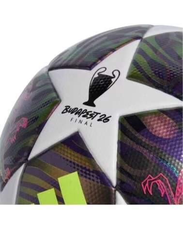 ADIDAS PALLONE DA CALCIO JX9095 BUDAPEST 26 FINAL REPLICA DPURPL-WHITE-SYELLO
