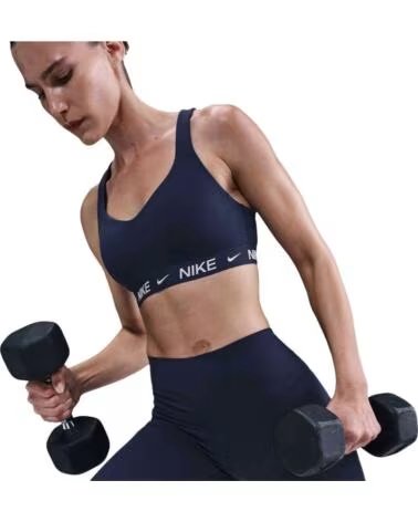NIKE INDY HIGH SUPPORT SPORTS BRA BLUE FOR WOMEN