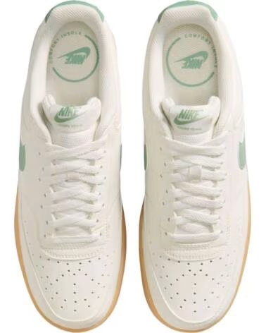 NIKE ZAPATILLAS COURT VISION LOW BEIGE PARA HOMBRE WHITE