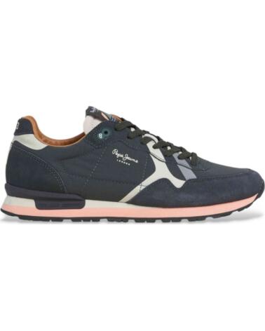 PEPE JEANS ZAPATILLAS BRIT PRINTS HOMBRE AZUL OSCURO 876-AZUL OSCURO-MARRóN