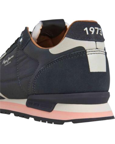 PEPE JEANS ZAPATILLAS BRIT PRINTS HOMBRE AZUL OSCURO 876-AZUL OSCURO-MARRóN