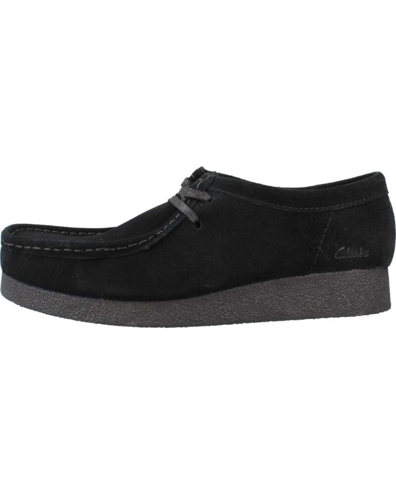CLARKS MOCASINES PARA MUJER EN ANTE NEGRO BLACK