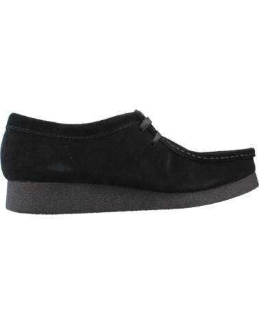 CLARKS MOCASINES PARA MUJER EN ANTE NEGRO BLACK