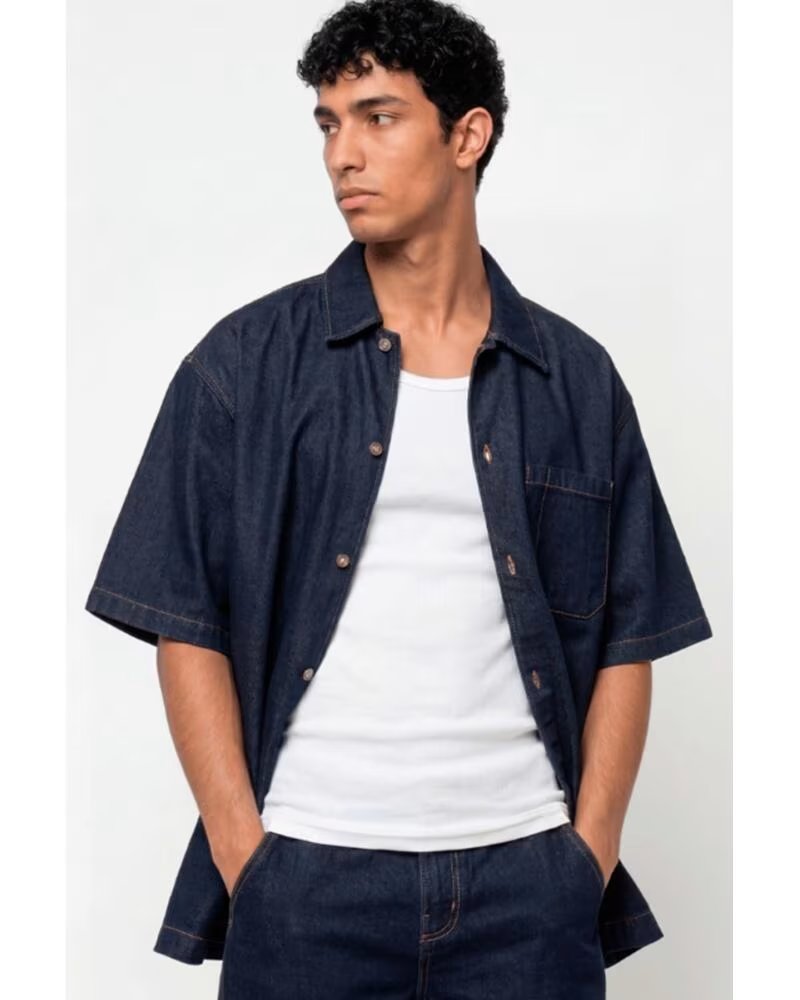 Inizio-DICKIES-CAMISA-EN-COLOR-PARA-HOMBRE-AZUL
