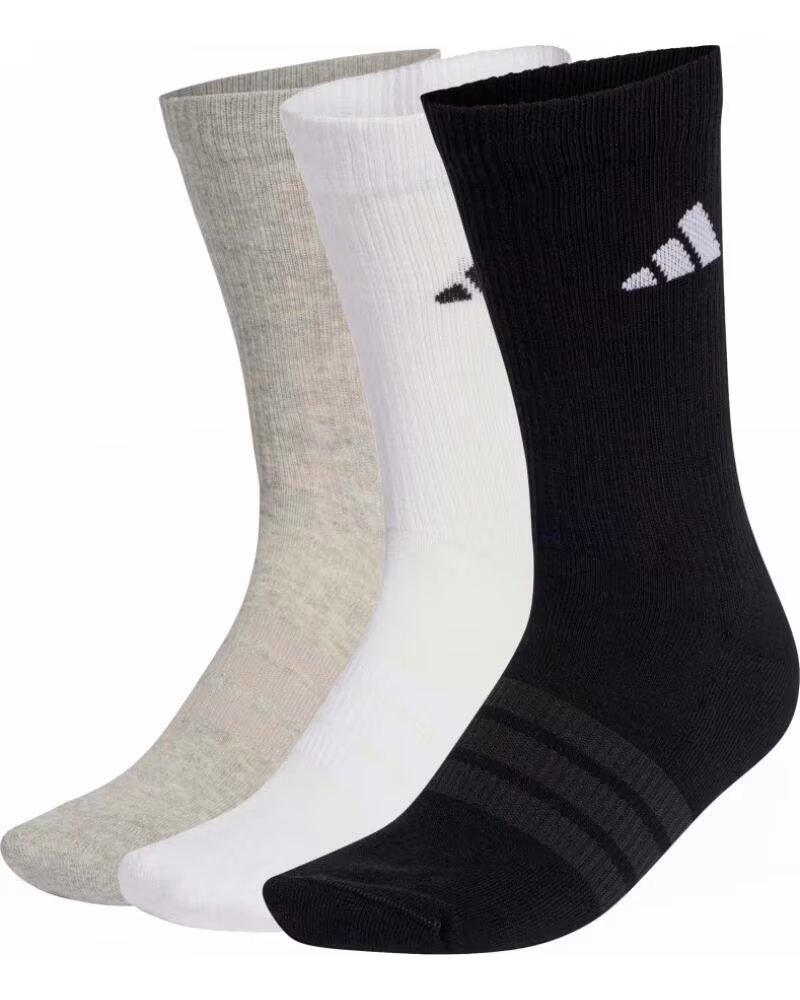 ADIDAS CALCETINES KC9624 UNISEX PACK MULTICOLOR MGREYH-WHITE-BLACK