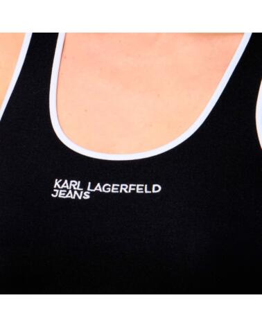 KARL LAGERFELD TOP CORTO JEANS B2W17087 NEGRO BLACK