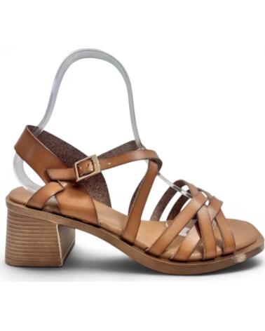 TIMBOS SANDALIA TACON MUJER KAKI 133301 MARRóN
