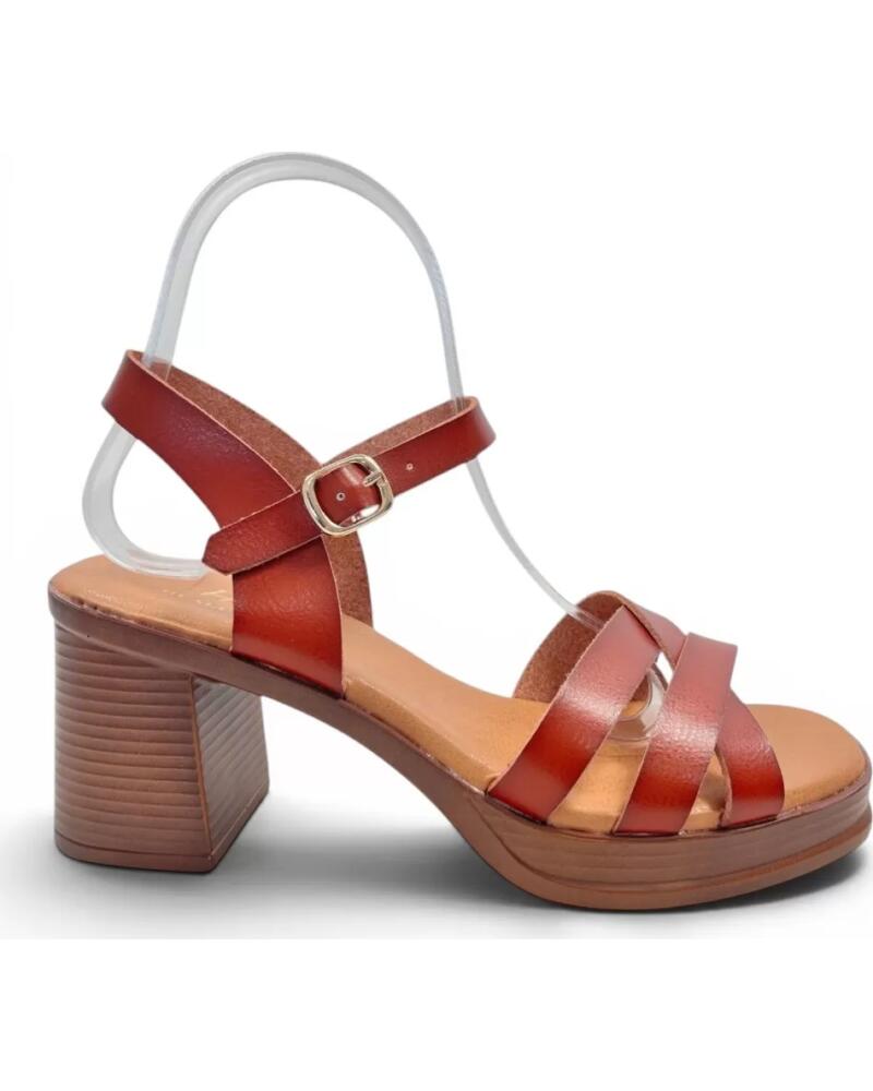 TIMBOS SANDALIA TACON MUJER CAMEL 133286 MARRóN