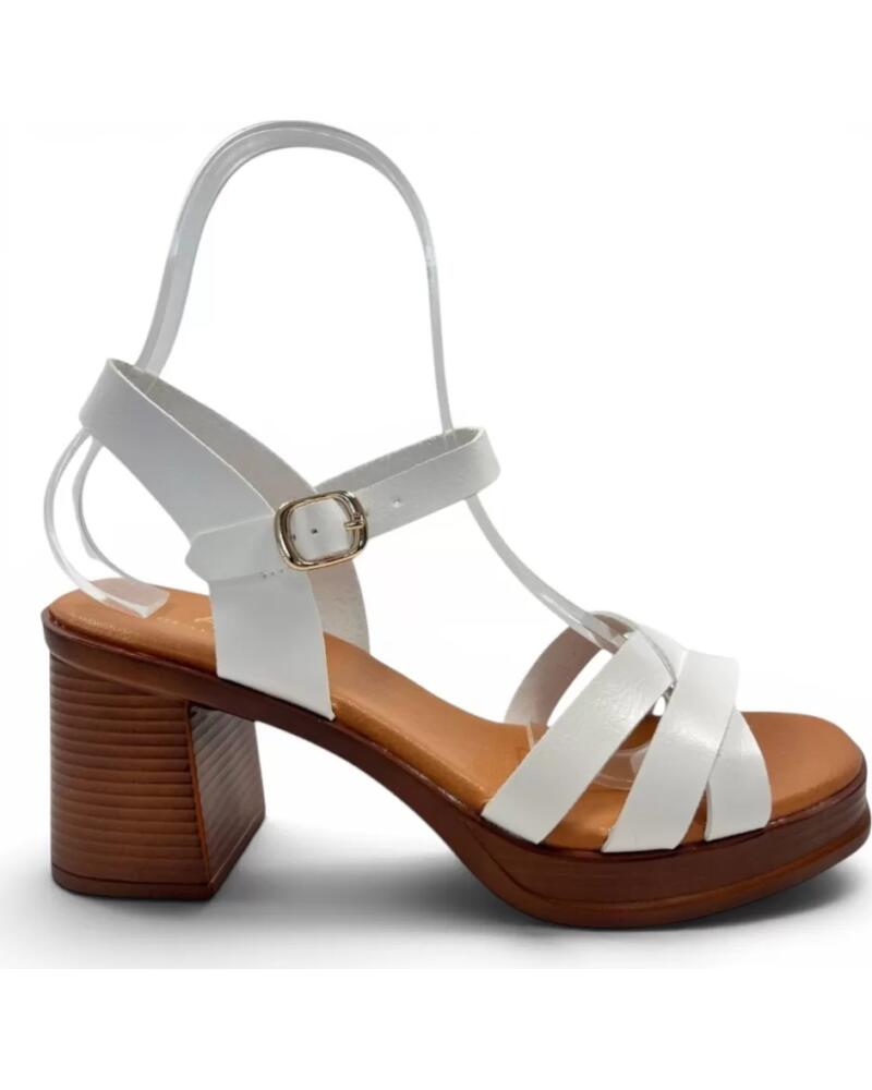 TIMBOS SANDALIA TACON MUJER 133287 BLANCO