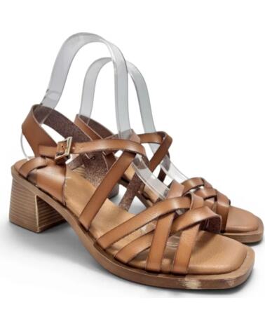 TIMBOS SANDALIA TACON MUJER KAKI 133301 MARRóN