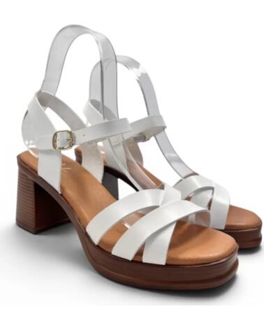 TIMBOS SANDALIA TACON MUJER 133287 BLANCO