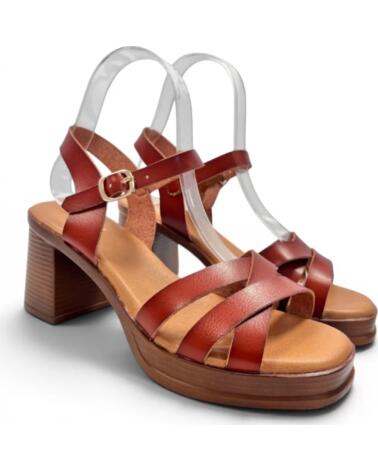 TIMBOS SANDALIA TACON MUJER CAMEL 133286 MARRóN